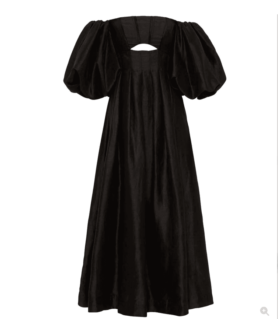 Aje Eugenie Off-the-Shoulder Puff Sleeve Dress