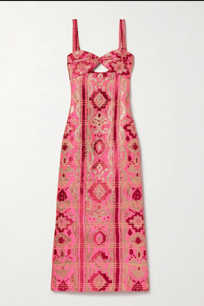 Johanna Ortiz Powerful Stitches Ankle Dress
