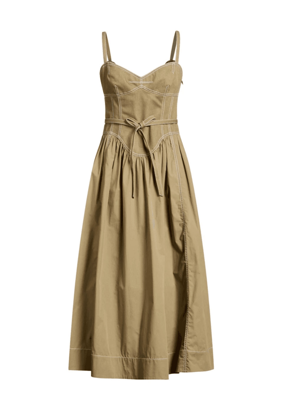 Tory Burch Cotton Twill Midi Dress