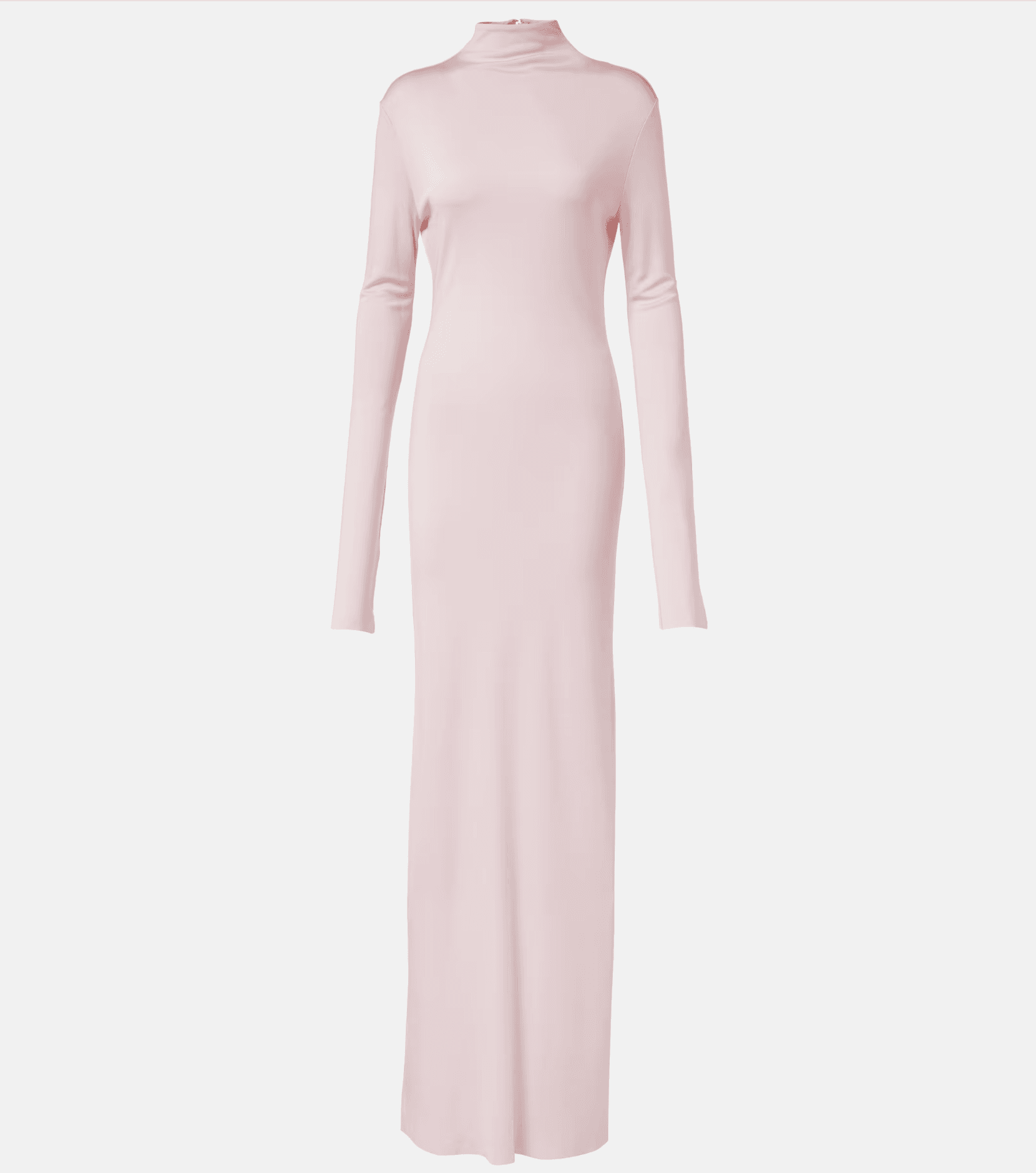 Khaite Norla Jersey Turtleneck Gown