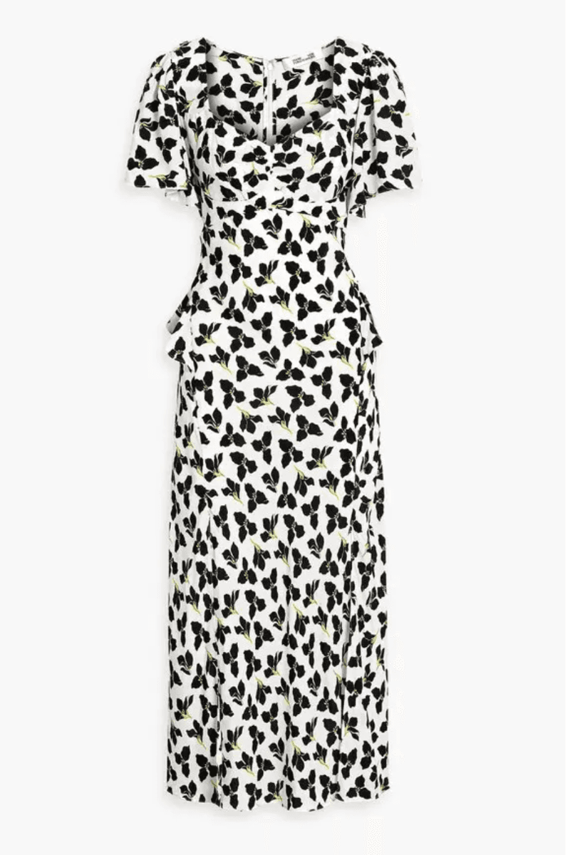 Diane von Furstenberg Auora Flower Midi Dress