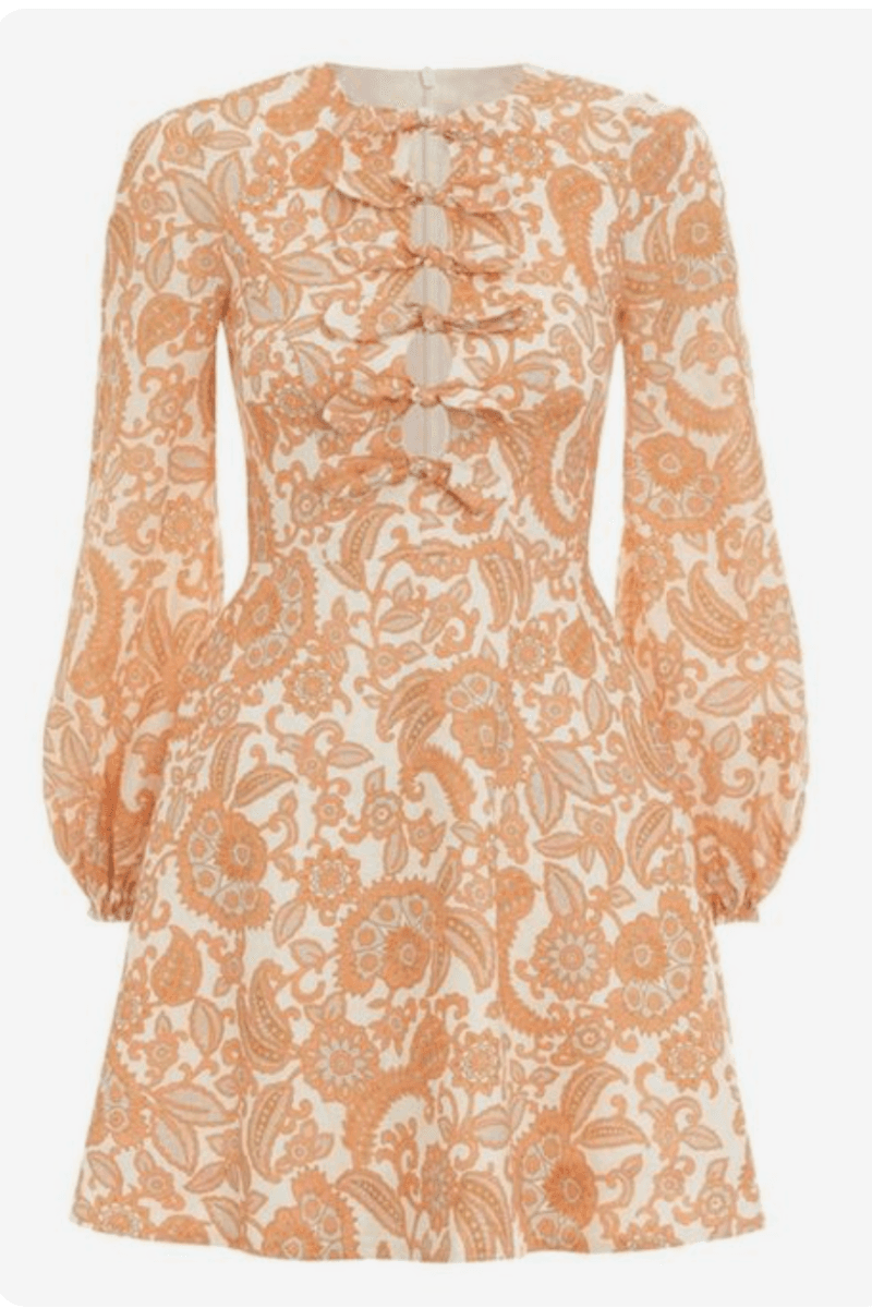 Zimmermann Peggy Scallop Short Dress