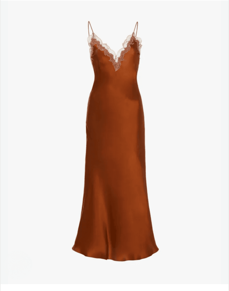 Simkhai Blair Slip Dress in Toffee